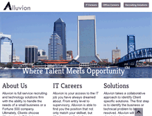 Tablet Screenshot of alluvion.com